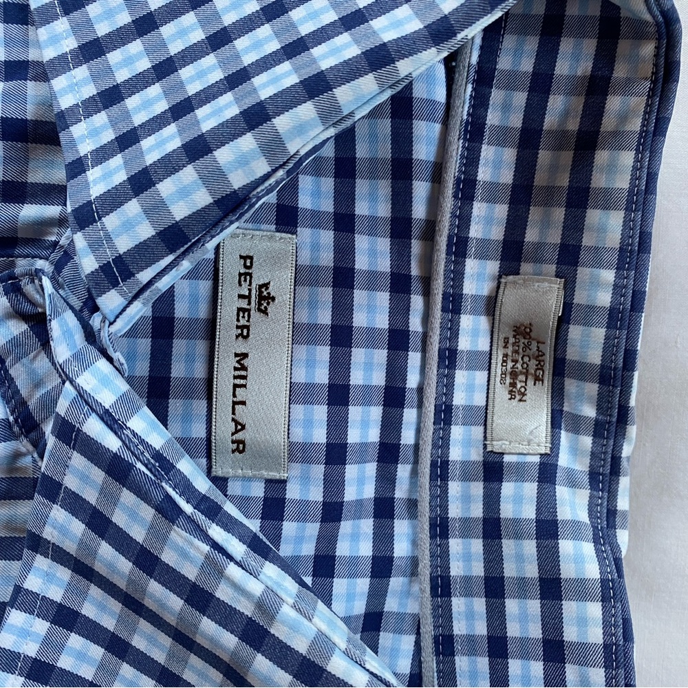 Peter Millar plaid shirt